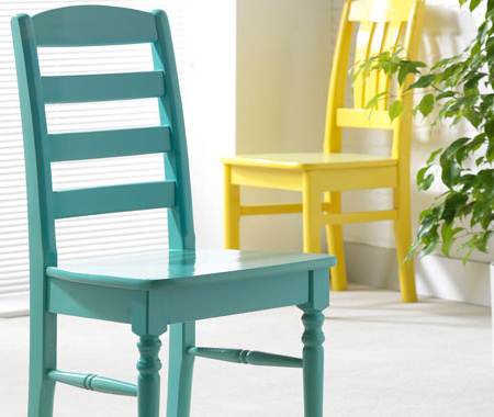 rustoleum colourful spray paint for dining chairs