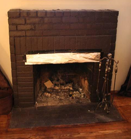 give fireplace revamp or makeover with diy frame surround