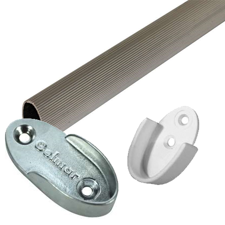closet rod pole rail and brackets