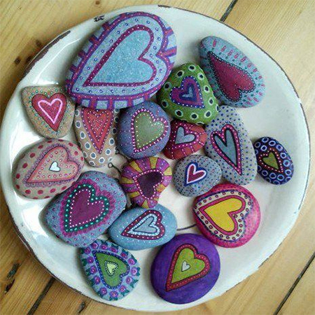 Have fun with painted pebbles