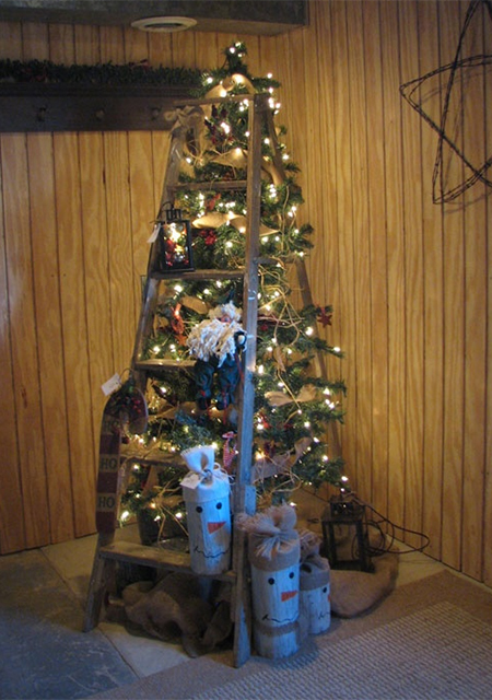 Stepladder = Christmas tree