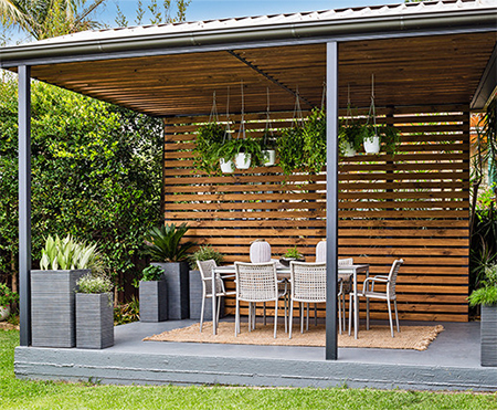 Turn a carport into a stylish patio