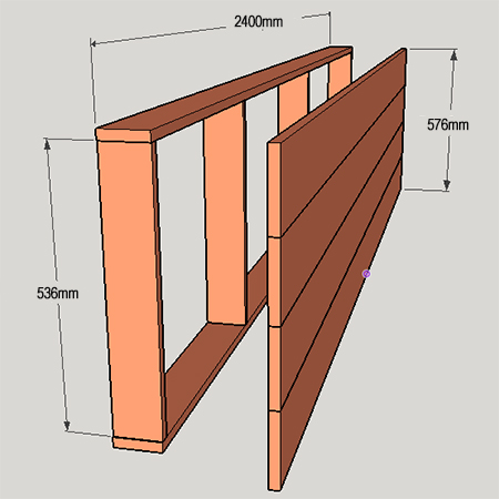 DIY wood patio furniture