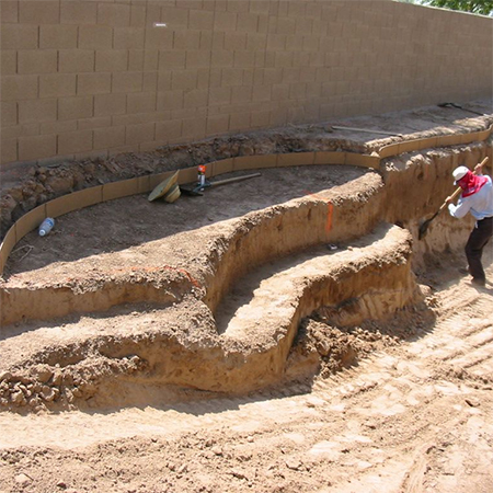 how to build diy swimming pool excavate
