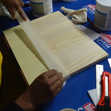 Make a pine chess board