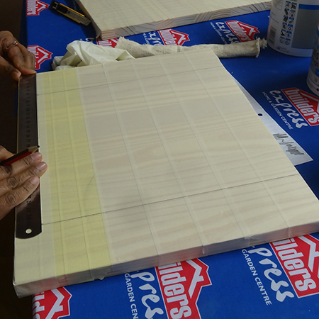 Make a pine chess board