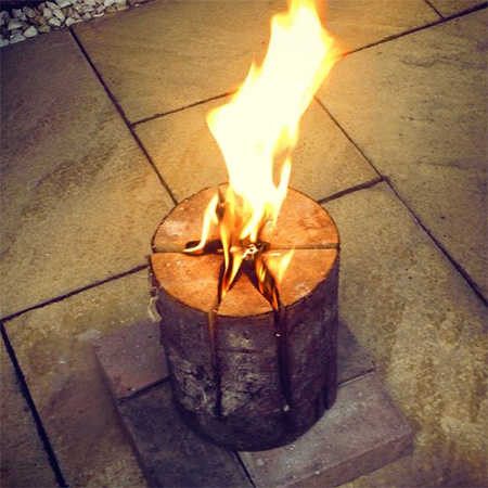 Build a swedish fire log