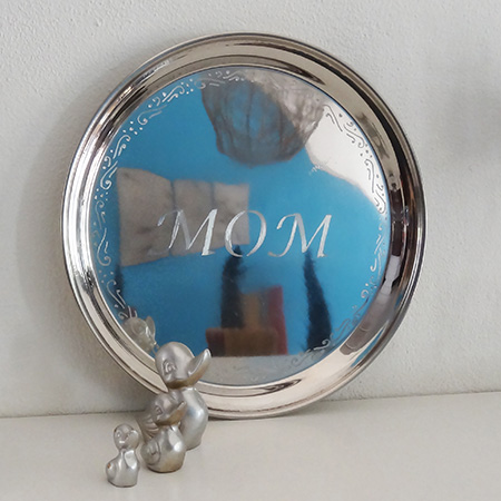 dremel fortiflex engrave stainless steel tray for mothers day