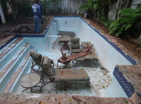 Turn your pool into a patio or use for greywater harvesting