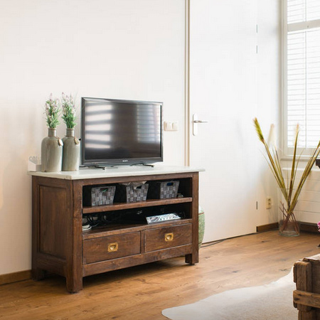 reclaimed timber wood tv cabinet unit ideas