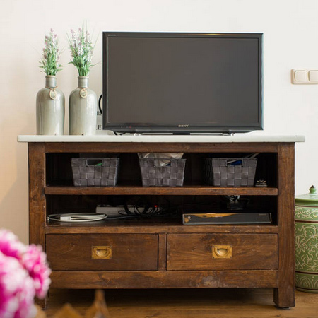 reclaimed timber wood tv cabinet ideas