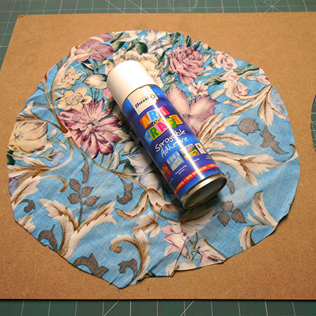 Make your own fabric wrapped chargers