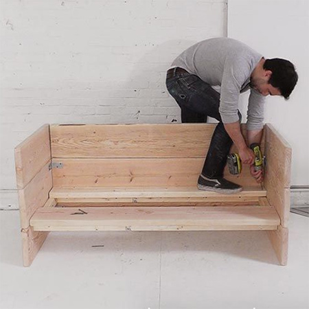 Make a box sofa