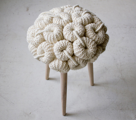 Claire-Anne O'Brien Knit Stools 