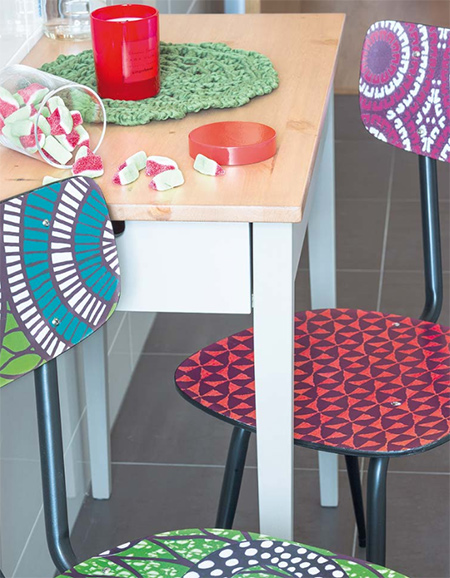 Transform secondhand furniture using paint or contact self-adhesive vinyl.