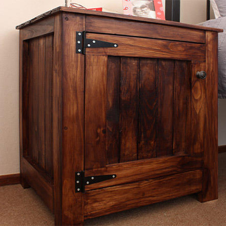 tongue and groove bedside cabinet