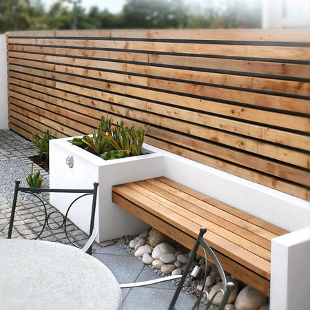 We have chosen a selection of garden benches, both freestanding and built-in that anyone with a bit of DIY savvy can make