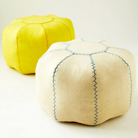 make upholstered pouff