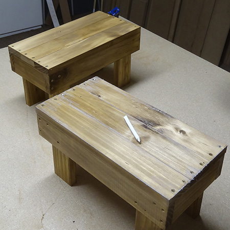 Baby steps... wooden stools for toddlers and tots