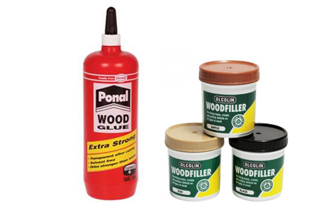 ponal wood glue and alcolin wood filler
