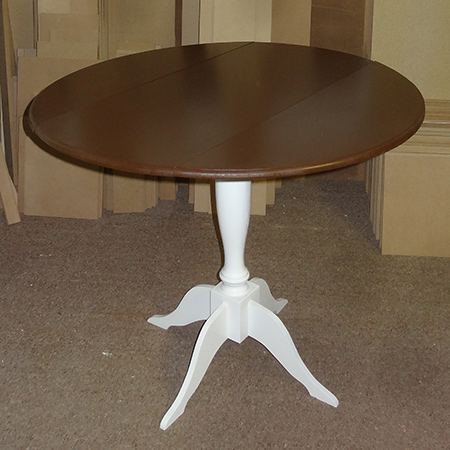 diy circular round drop leaf dining table