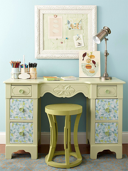 Instantly transform old fashioned furniture with a coat or two of chalk paint