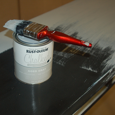 When using chalk paint you need to apply the paint fairly quickly.