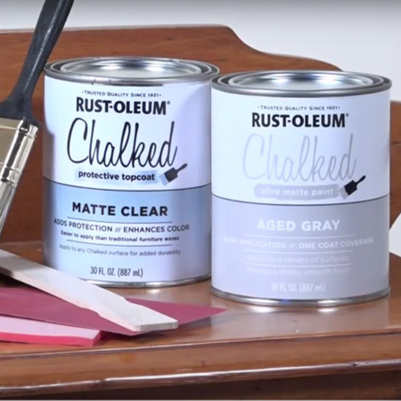 Rust-Oleum Chalked provides an ultra matte finish