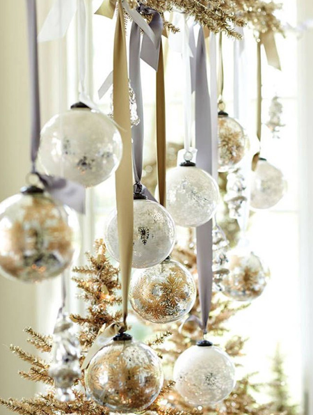 Don't throw away old or broken tree ornaments and baubles when you can repurpose them in new ways to make your own festive decorations