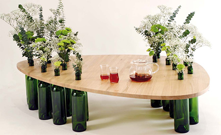 Divinus... A table made from reycled materials and choose your own shape