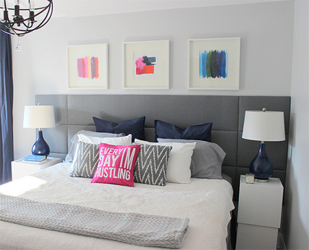 Super easy upholstered feature headboard