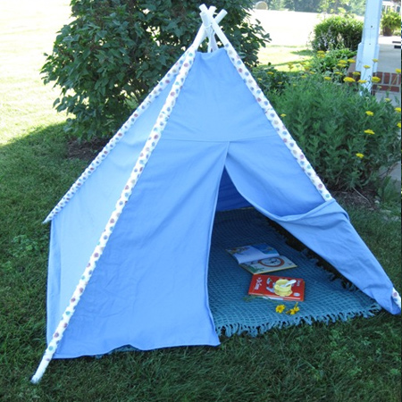 Make a teepee for indoors or outdoors