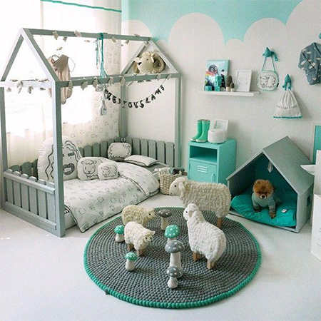 decorating ideas dreamy bedroom for little girl house frame bed