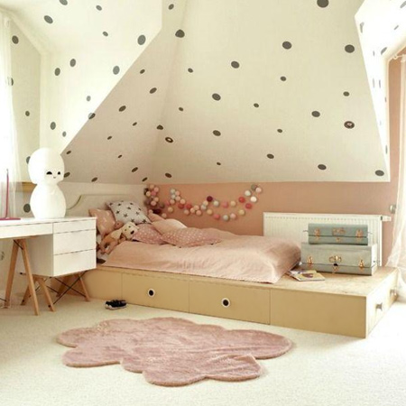 decorating ideas dreamy bedroom for little girl bed with storage drawers