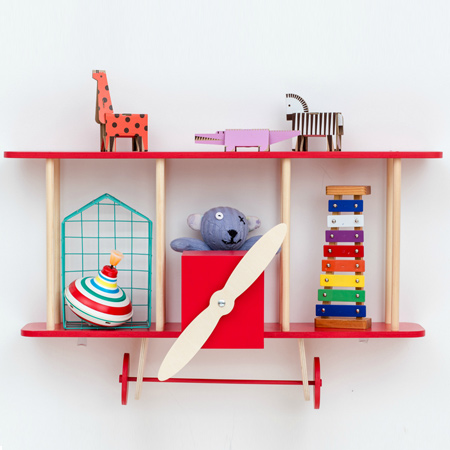 Grab your power tools and pop into your local Builders Warehouse to gather together all the materials and supplies you will need to make your very own airplane shelf, or one of the wonderful designs shown below.