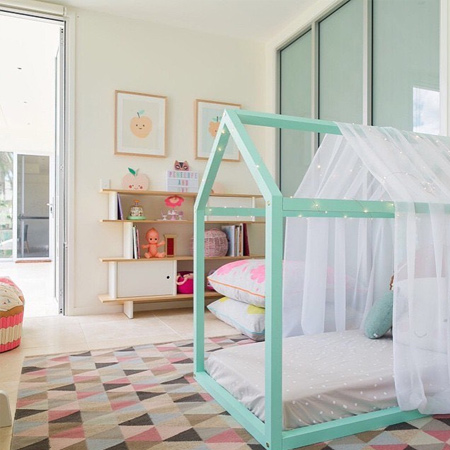decorating ideas dreamy bedroom for little girl house frame with netting