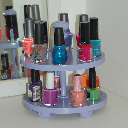 And there you have it... An easy way to store all your bottles of nail varnish easily and conveniently.  