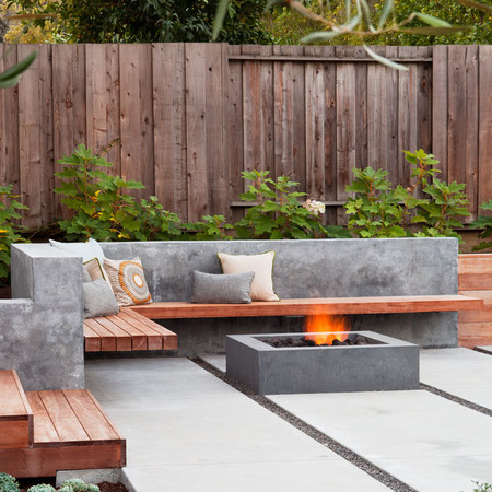 HOME DZINE Garden Ideas  Use concrete for durable outdoor furniture