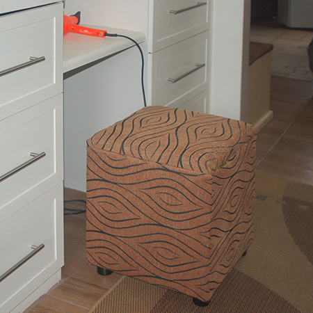 diy upholstered storage ottoman stool
