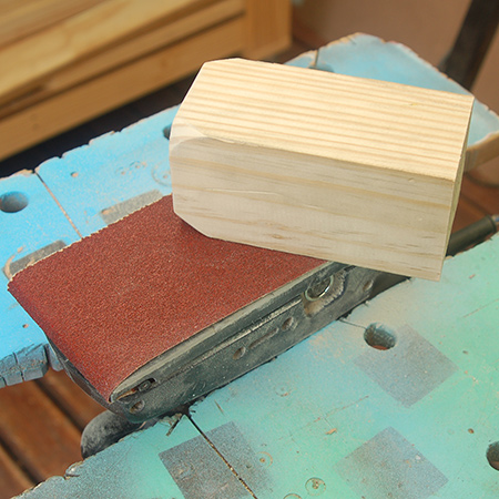 when sanding repeat or large quantity projects... Lock your sander upside down in a clamping workbench