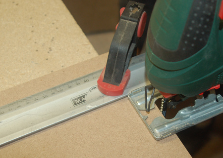 Ensure perfectly straight cuts by using a steel ruler as a guide