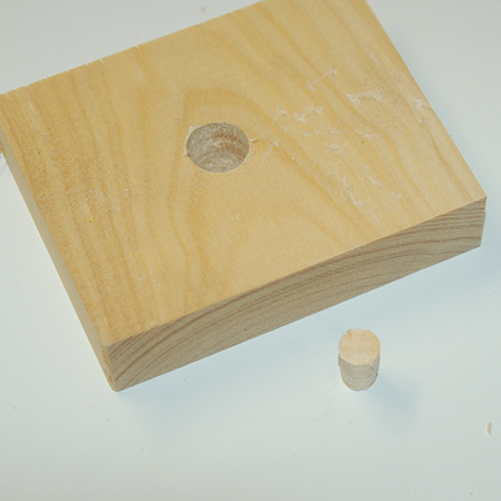 This is a super easy way to make your own plugs for wood projects. 
