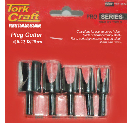 Buy Tork Craft Plug Cutters at your local Builders or hardware store.
