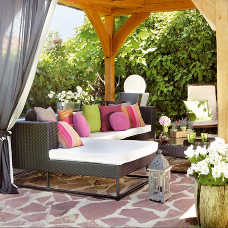 shady cool outdoor patio or deck ideas