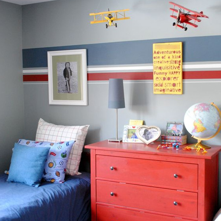 Colourful childrens or kids bedroom
