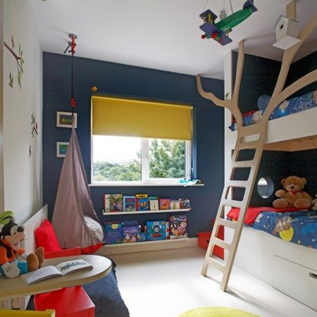 Colourful child or kids bedrooms with rustoleum