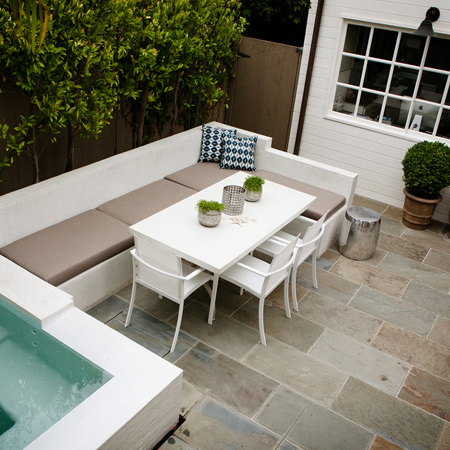 When choosing the right furniture for your courtyard it important to look at both size and style.
