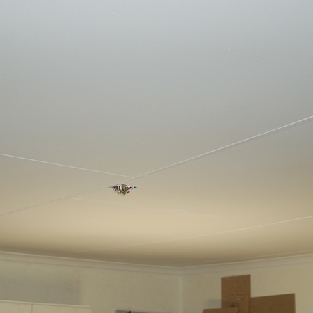 Paint over the ceiling with Prominent Paints high-cover acrylic paint