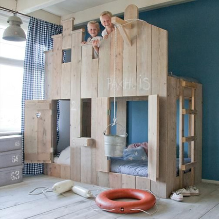 Reclaimed pallets not intended for international shipping are safe to use for kiddies furniture, and you can be inventive with different designs