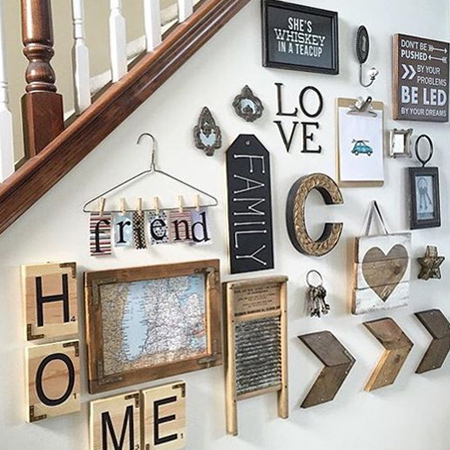 HOME DZINE Craft Ideas | 20 ideas for wood wall decor